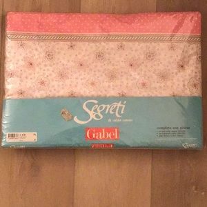 NEW  no tags Italian flannel Twin size sheet set